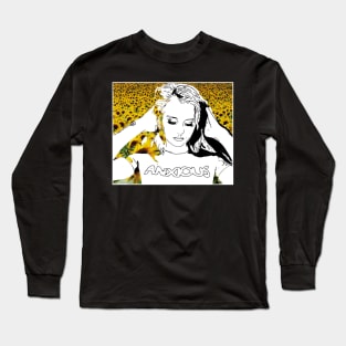 Anxious Sunflowers Long Sleeve T-Shirt